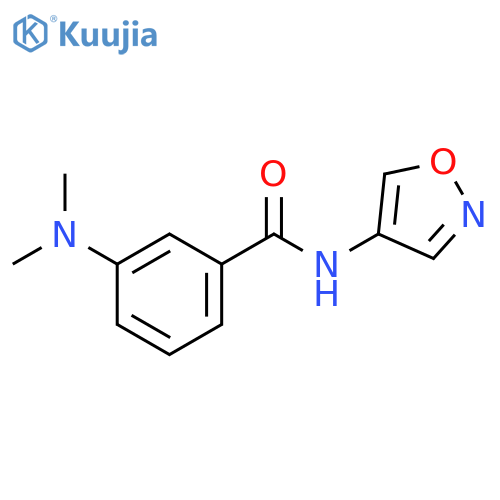 3-(dimethylamino)-N-(1,2-oxazol-4-yl)benzamide structure