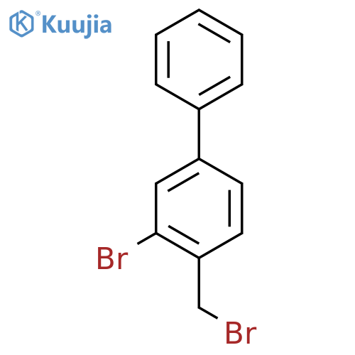 3-Bromo-4-(bromomethyl)-1,1'-biphenyl structure