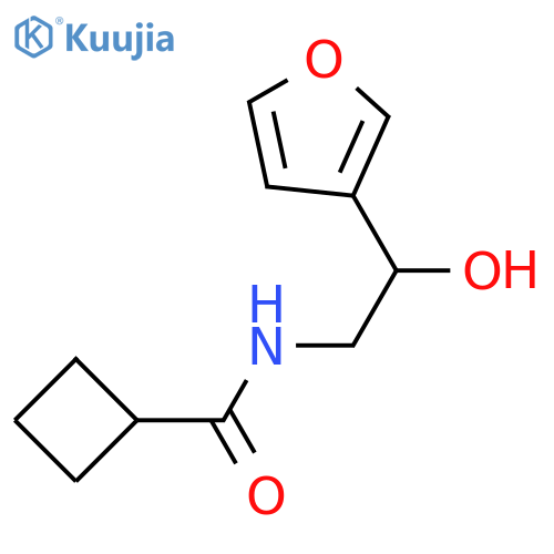 N-[2-(furan-3-yl)-2-hydroxyethyl]cyclobutanecarboxamide structure