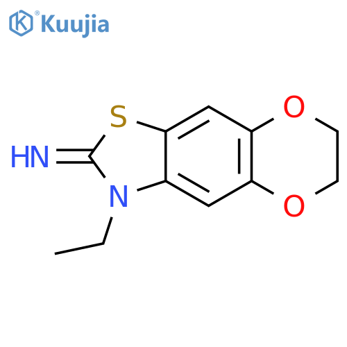 6-ethyl-10,13-dioxa-4-thia-6-azatricyclo7.4.0.0,trideca-1(9),2,7-trien-5-imine hydrochloride structure