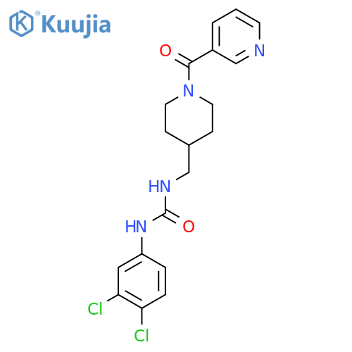 1-(3,4-dichlorophenyl)-3-{1-(pyridine-3-carbonyl)piperidin-4-ylmethyl}urea structure