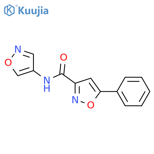 N-(1,2-oxazol-4-yl)-5-phenyl-1,2-oxazole-3-carboxamide structure