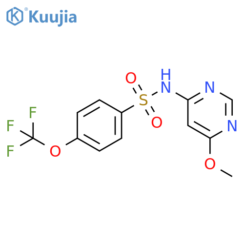 N-(6-methoxypyrimidin-4-yl)-4-(trifluoromethoxy)benzene-1-sulfonamide structure
