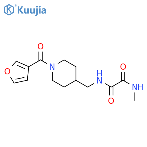 N'-{[1-(furan-3-carbonyl)piperidin-4-yl]methyl}-N-methylethanediamide structure