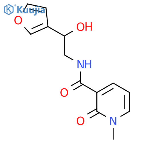 N-[2-(furan-3-yl)-2-hydroxyethyl]-1-methyl-2-oxo-1,2-dihydropyridine-3-carboxamide structure