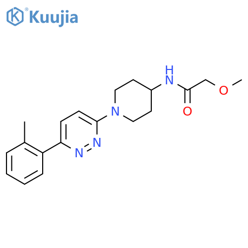 2-methoxy-N-{1-6-(2-methylphenyl)pyridazin-3-ylpiperidin-4-yl}acetamide structure