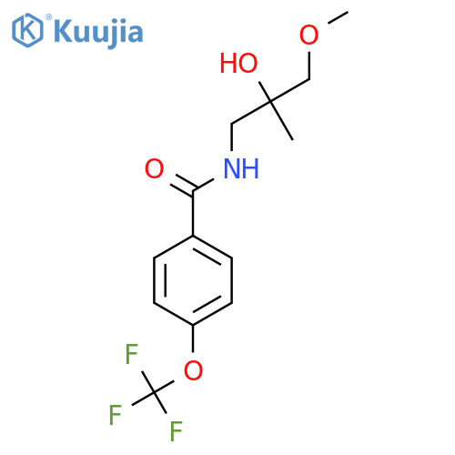 N-(2-hydroxy-3-methoxy-2-methylpropyl)-4-(trifluoromethoxy)benzamide structure