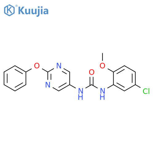 1-(5-chloro-2-methoxyphenyl)-3-(2-phenoxypyrimidin-5-yl)urea structure