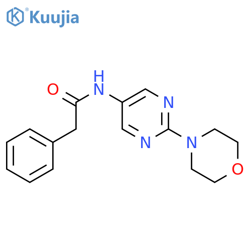N-2-(morpholin-4-yl)pyrimidin-5-yl-2-phenylacetamide structure