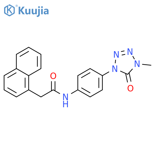 N-4-(4-methyl-5-oxo-4,5-dihydro-1H-1,2,3,4-tetrazol-1-yl)phenyl-2-(naphthalen-1-yl)acetamide structure