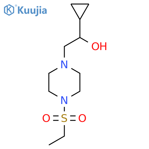 1-Cyclopropyl-2-(4-(ethylsulfonyl)piperazin-1-yl)ethanol structure