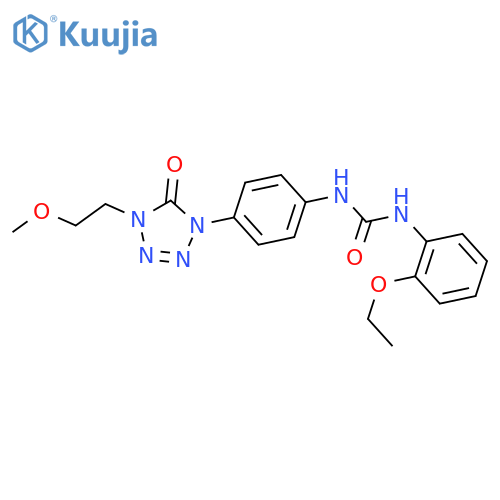 1-(2-ethoxyphenyl)-3-{4-4-(2-methoxyethyl)-5-oxo-4,5-dihydro-1H-1,2,3,4-tetrazol-1-ylphenyl}urea structure