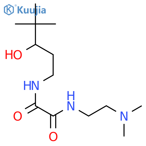 N-2-(dimethylamino)ethyl-N'-(3-hydroxy-4,4-dimethylpentyl)ethanediamide structure