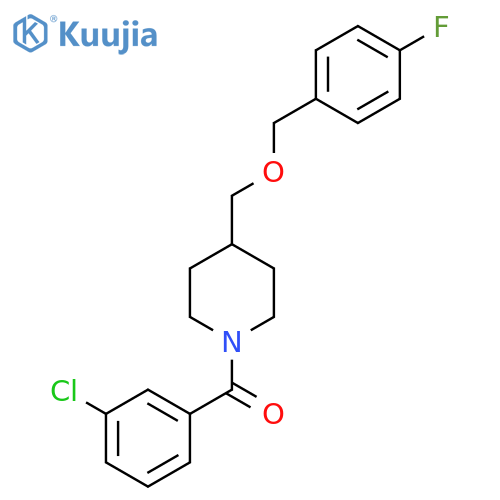 1-(3-chlorobenzoyl)-4-{(4-fluorophenyl)methoxymethyl}piperidine structure