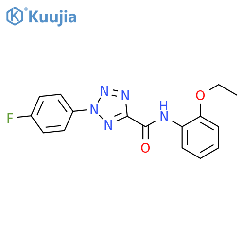 N-(2-ethoxyphenyl)-2-(4-fluorophenyl)-2H-1,2,3,4-tetrazole-5-carboxamide structure