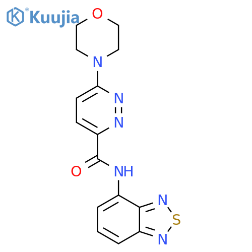 N-(2,1,3-benzothiadiazol-4-yl)-6-(morpholin-4-yl)pyridazine-3-carboxamide structure