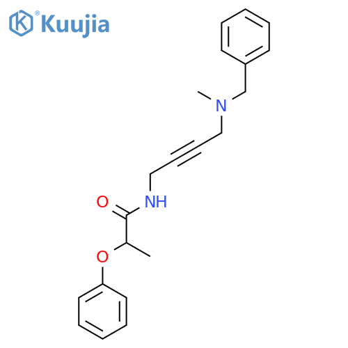 N-{4-benzyl(methyl)aminobut-2-yn-1-yl}-2-phenoxypropanamide structure