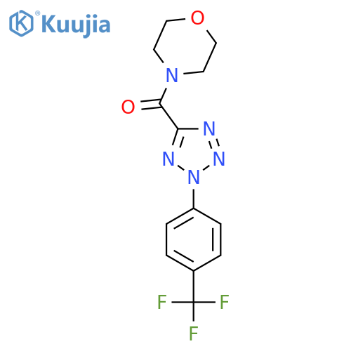 4-{2-4-(trifluoromethyl)phenyl-2H-1,2,3,4-tetrazole-5-carbonyl}morpholine structure