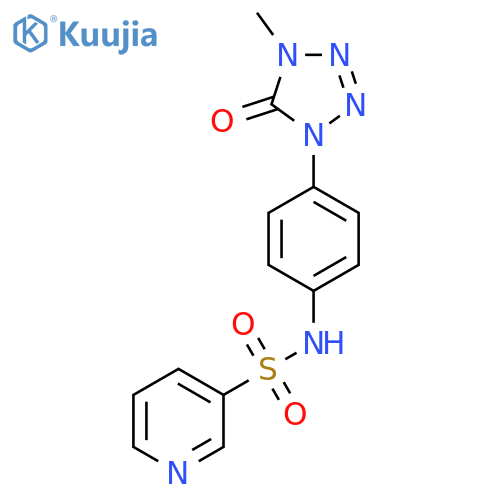 N-4-(4-methyl-5-oxo-4,5-dihydro-1H-1,2,3,4-tetrazol-1-yl)phenylpyridine-3-sulfonamide structure