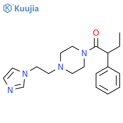 1-[4-(2-imidazol-1-ylethyl)piperazin-1-yl]-2-phenylbutan-1-one structure