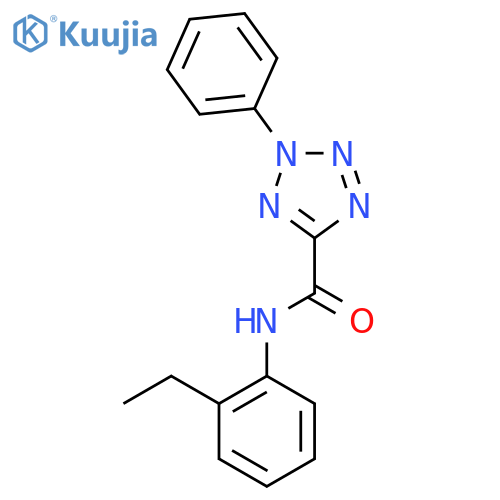N-(2-ethylphenyl)-2-phenyl-2H-1,2,3,4-tetrazole-5-carboxamide structure