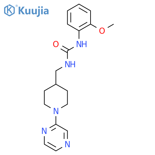 3-(2-methoxyphenyl)-1-{1-(pyrazin-2-yl)piperidin-4-ylmethyl}urea structure