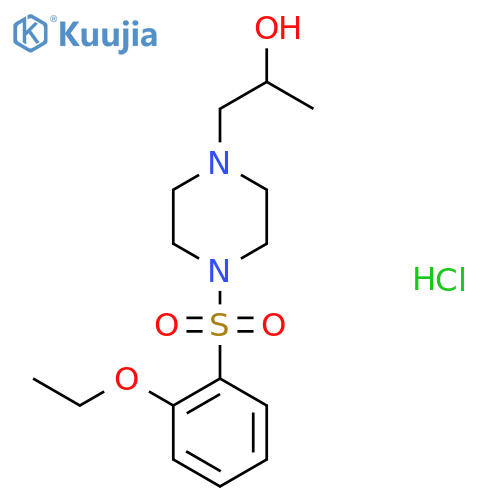 1-4-(2-ethoxybenzenesulfonyl)piperazin-1-ylpropan-2-ol hydrochloride structure