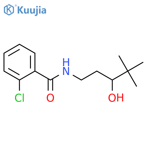 2-chloro-N-(3-hydroxy-4,4-dimethylpentyl)benzamide structure
