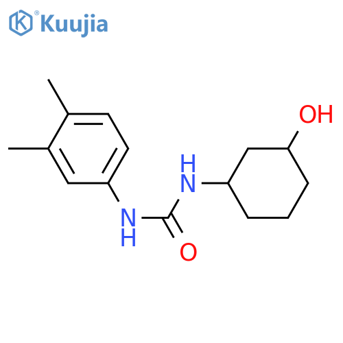 3-(3,4-dimethylphenyl)-1-(3-hydroxycyclohexyl)urea structure