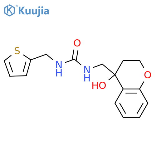 1-(4-hydroxy-3,4-dihydro-2H-1-benzopyran-4-yl)methyl-3-(thiophen-2-yl)methylurea structure