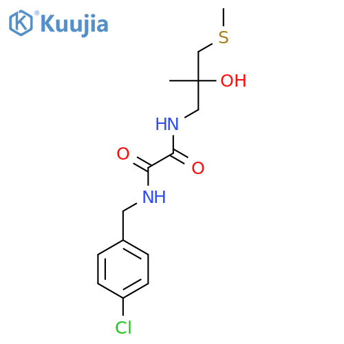 N'-(4-chlorophenyl)methyl-N-2-hydroxy-2-methyl-3-(methylsulfanyl)propylethanediamide structure