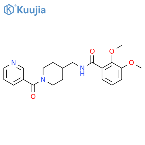 2,3-dimethoxy-N-{1-(pyridine-3-carbonyl)piperidin-4-ylmethyl}benzamide structure