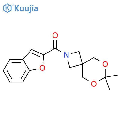2-(1-benzofuran-2-carbonyl)-7,7-dimethyl-6,8-dioxa-2-azaspiro3.5nonane structure