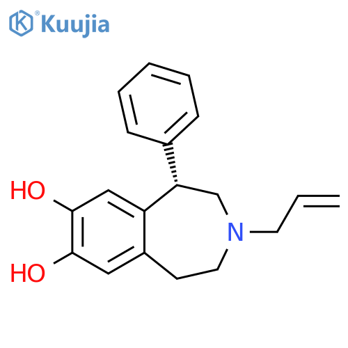 1H-3-Benzazepine-7,8-diol,2,3,4,5-tetrahydro-1-phenyl-3-(2-propenyl)-, (S)- structure
