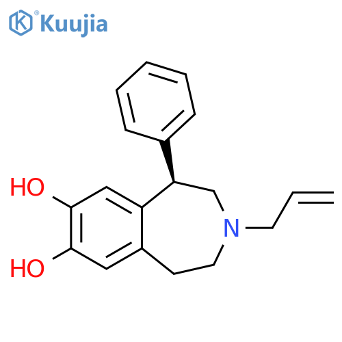 1H-3-Benzazepine-7,8-diol,2,3,4,5-tetrahydro-1-phenyl-3-(2-propenyl)-, (R)- structure