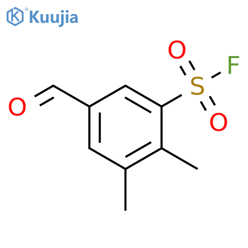 Benzenesulfonyl fluoride, 5-formyl-2,3-dimethyl- structure