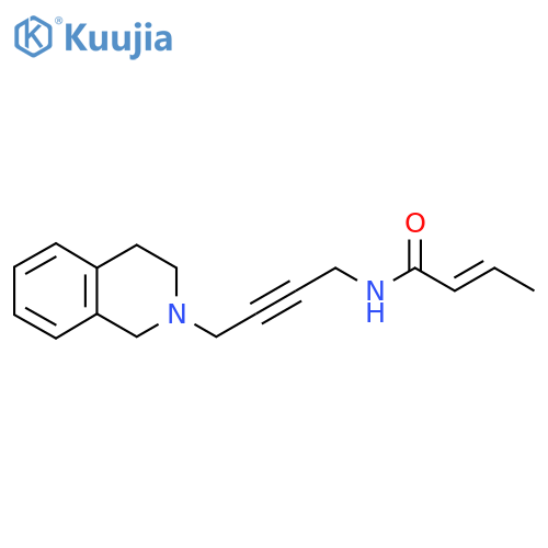 (E)-N-(4-(3,4-dihydroisoquinolin-2(1H)-yl)but-2-yn-1-yl)but-2-enamide structure