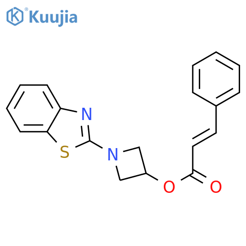 1-(1,3-benzothiazol-2-yl)azetidin-3-yl (2E)-3-phenylprop-2-enoate structure