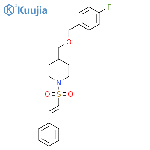 4-{(4-fluorophenyl)methoxymethyl}-1-(E)-2-phenylethenesulfonylpiperidine structure