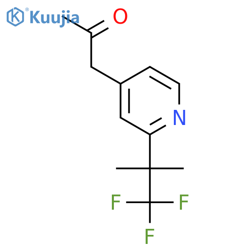 1-(2-(1,1,1-Trifluoro-2-methylpropan-2-YL)pyridin-4-YL)propan-2-one structure