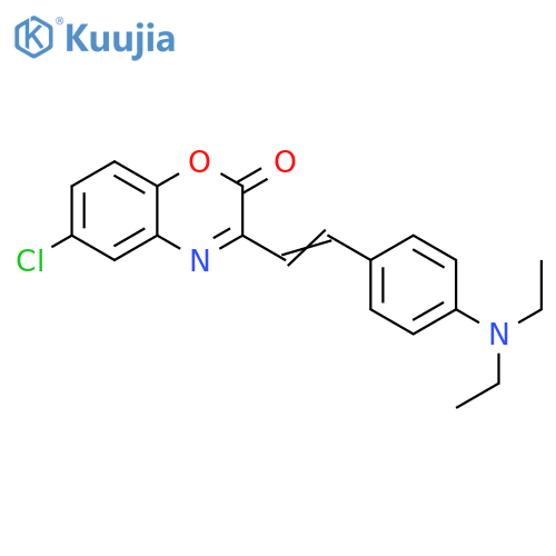 2H-1,4-Benzoxazin-2-one,6-chloro-3-[2-[4-(diethylamino)phenyl]ethenyl]- structure