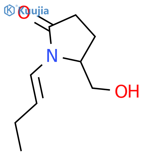 (S,E)-1-(But-1-en-1-yl)-5-(hydroxymethyl)pyrrolidin-2-one structure