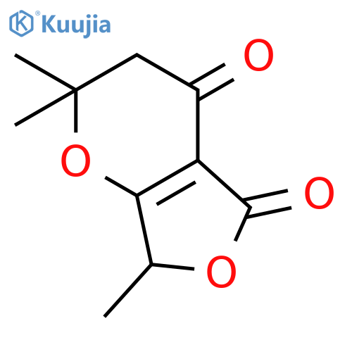 2H-Furo[3,4-b]pyran-4,5(3H,7H)-dione, 2,2,7-trimethyl- structure