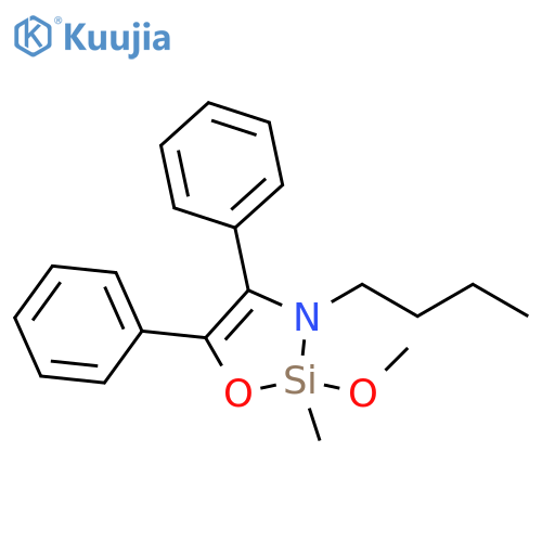 1-Oxa-3-aza-2-silacyclopent-4-ene,3-butyl-2-methoxy-2-methyl-4,5-diphenyl- structure