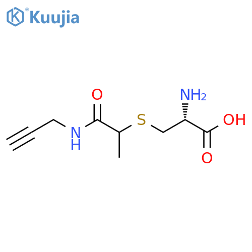 Cysteine, S-[1-methyl-2-oxo-2-(2-propyn-1-ylamino)ethyl]- structure