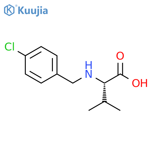 Valine, N-[(4-chlorophenyl)methyl]- structure