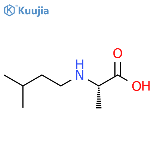 Alanine, N-(3-methylbutyl)- structure