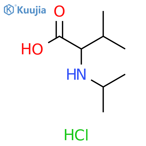 3-methyl-2-(propan-2-yl)aminobutanoic acid hydrochloride structure