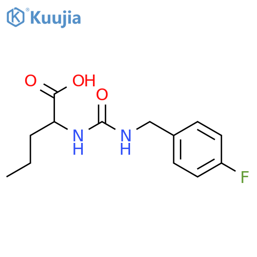 2-({(4-fluorophenyl)methylcarbamoyl}amino)pentanoic acid structure