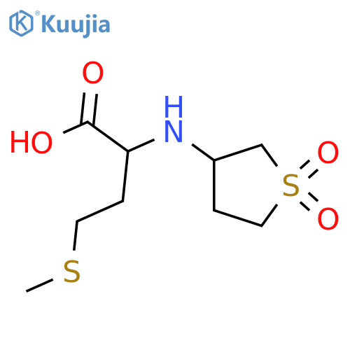 2-(1,1-Dioxo-tetrahydro-1lambda*6*-thiophen-3-yl-amino)-4-methylsulfanylbutyric acid structure